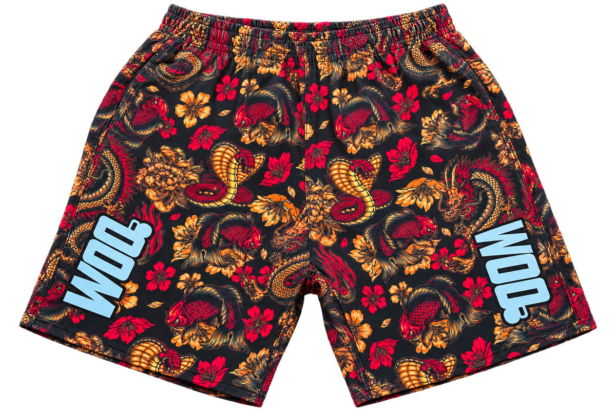 Short Hombre Loose Black Samurai