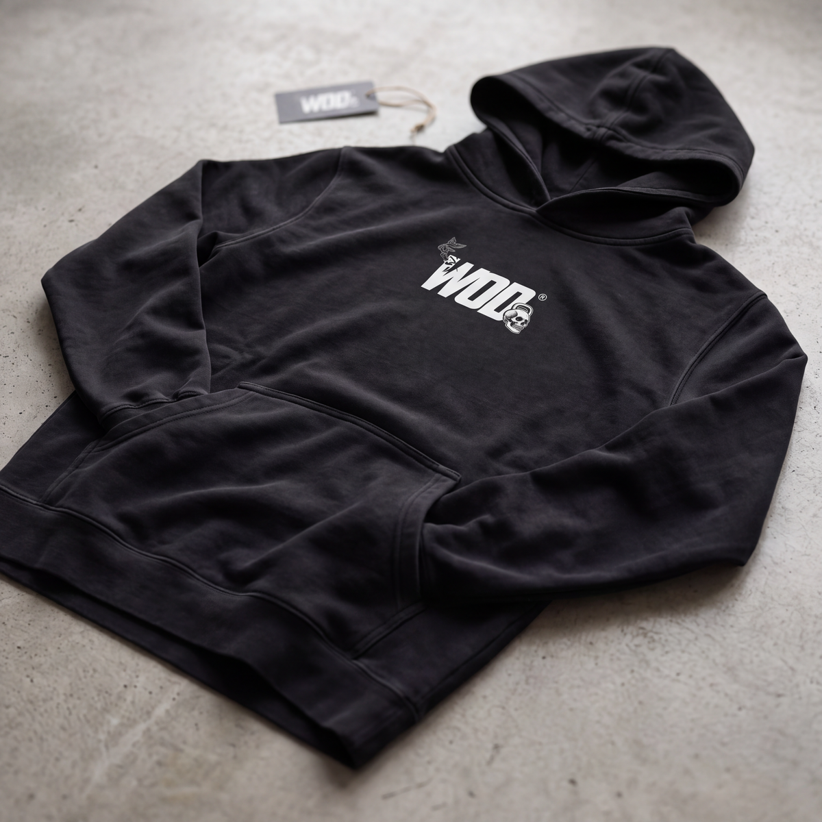 Hoodie 21 ALWAYS Negra 100% Algodón 350 g