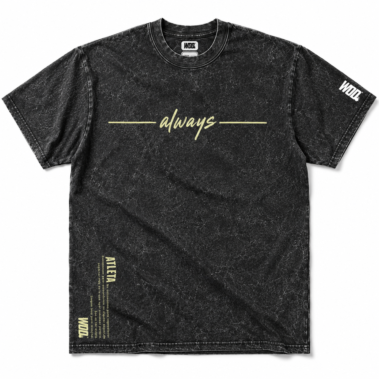 ATLETA Playera Mineral Negra