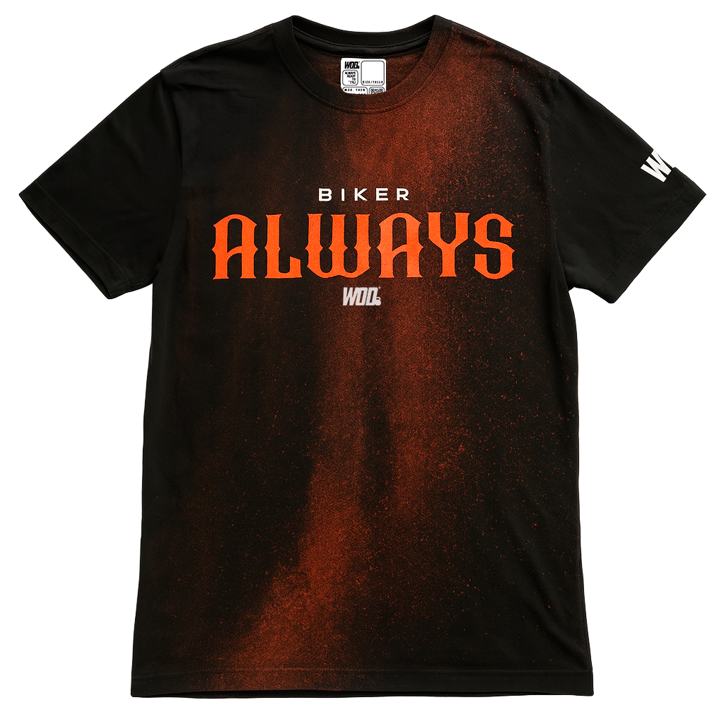 Playera WOD Biker – Black / Tye Dye