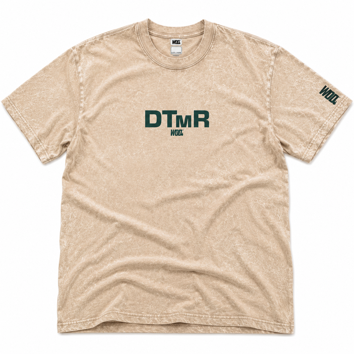 Playera DTMR Hueso Mineral Wash