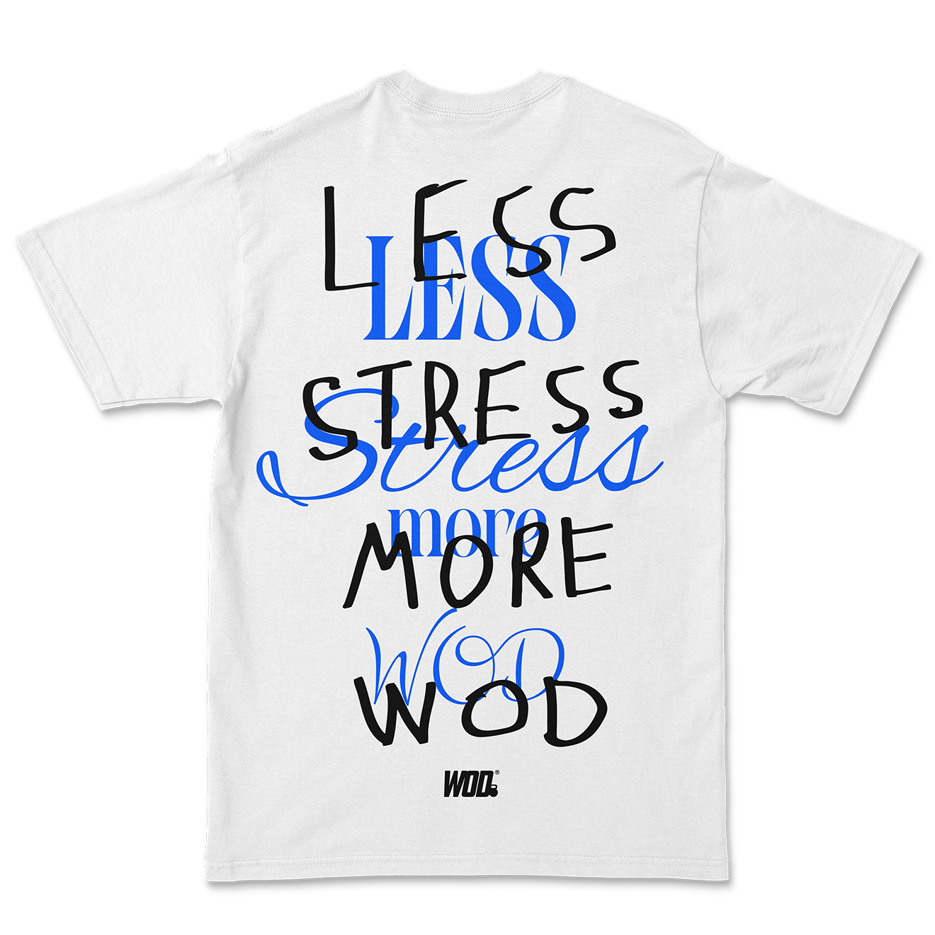 LESS STRESS Playera WOD Oversize