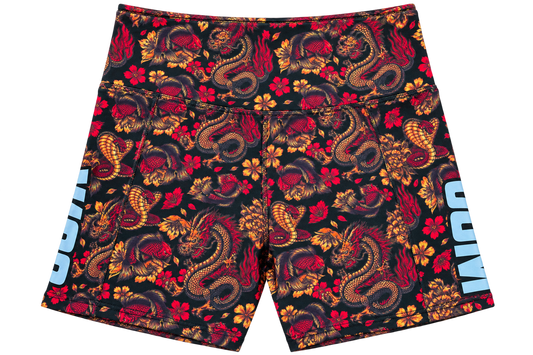 Short Alto Mujer Black Samurai Licra Suplex